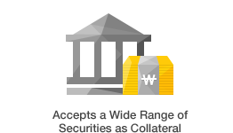 Accepts a Wide Range of Securities as Collateral