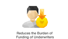 Reduces the Burden of Funding of Underwriters
