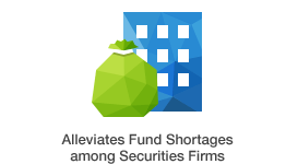 Alleviates Fund Shortages among Securities Firms